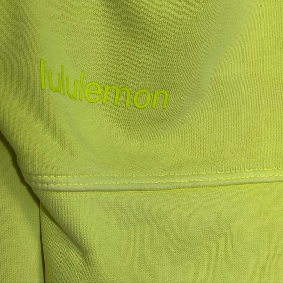 Lululemon Perfectly Oversized Cropped Crew Neon Garment Dye Highlight Yellow 4 - Picture 8 of 15